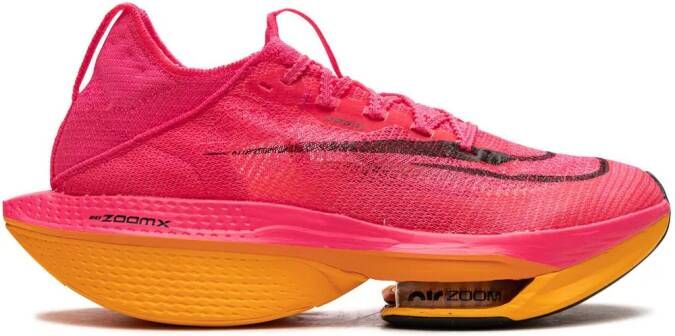 Nike "Air Zoom Alphafly Next% Hyper Pink Laser Orange sneakers" Roze