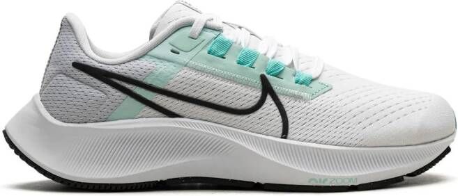 Nike "Air Zoom Pegasus 38 Shield White Aurora Green sneakers" Wit