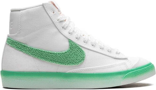 Nike "Blazer Mid '77 Green Fade sneakers" Wit