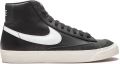 Nike Blazer Mid '77 high top sneakers rubber leer Stof 8.5 Zwart - Zwart