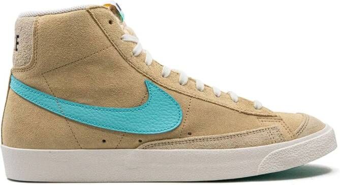 Nike "Blazer mid-top '77 SE Tan Blue sneakers" Beige