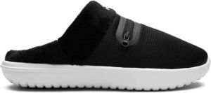 Nike Burrow platte slippers Zwart