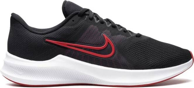 Nike Downshifter 11 "Black University Red White" sneakers Zwart