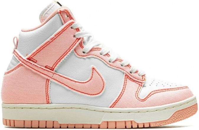 Nike Dunk High 1985 "Barely Rose Denim" sneakers Roze