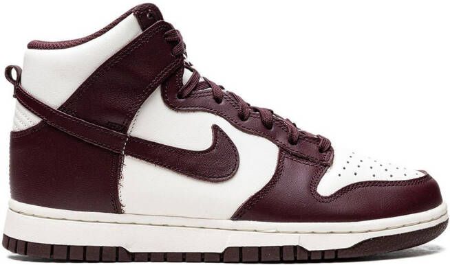 Nike "Dunk High Burgundy sneakers" Wit