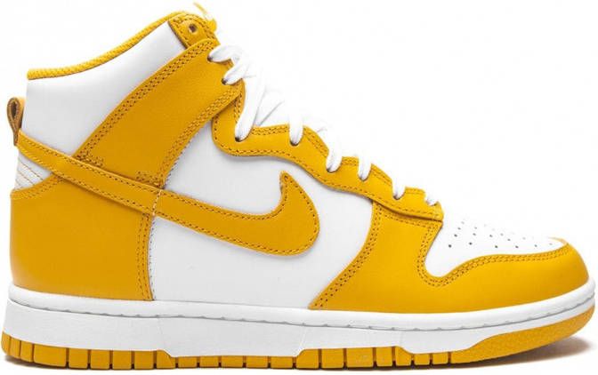 Nike "Dunk High Dark Sulfur sneakers" Geel