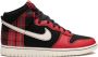Nike Dunk High "Plaid Black Red" sneakers Zwart - Thumbnail 1
