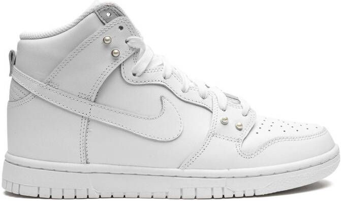 Nike Dunk High leather sneakers Wit