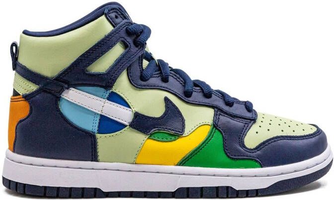 Nike Dunk High "See Through Pistachio Midnight Navy" sneakers Groen