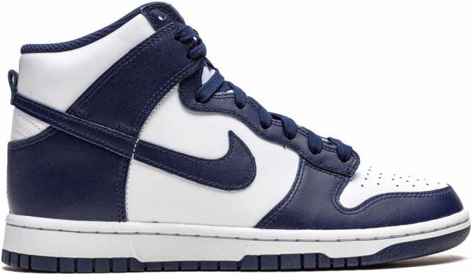 Nike Dunk Nike Dunk High sneakers rubber Stof leer 10.5 Wit