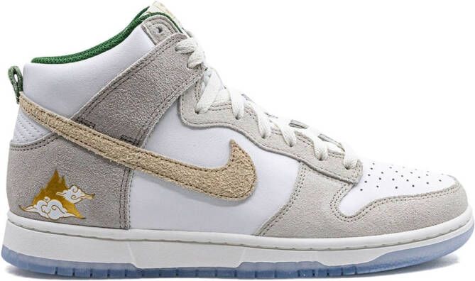 Nike Dunk high-top sneakers Wit