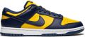 Nike Dunk Nike Dunk Low sneakers rubber leer Stof 10.5 Blauw - Blauw