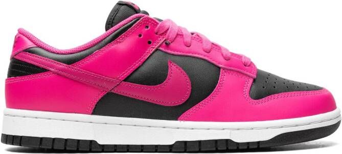 Nike "Dunk Low Fierce Pink Black sneakers" Roze