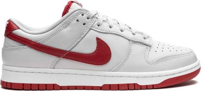 Nike "Dunk Low Vast Grey Varsity Red sneakers" Wit