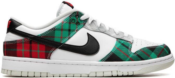 Nike "Dunk Low Plaid sneakers" Wit