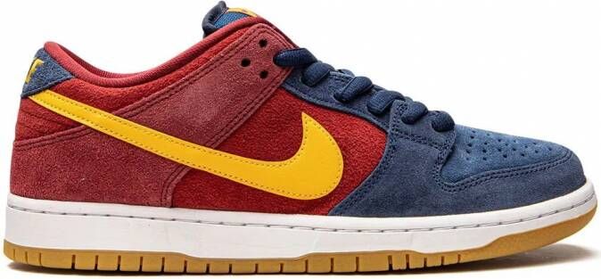 Nike Air Force 1 low top sneakers rubber Stof suède 10.5 Bruin