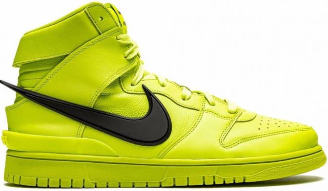 Nike x AMBUSH Dunk High "Flash Lime" sneakers Groen