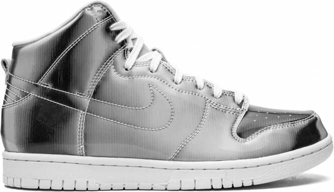 Nike x CLOT Dunk High Flux high-top sneakers Zilver