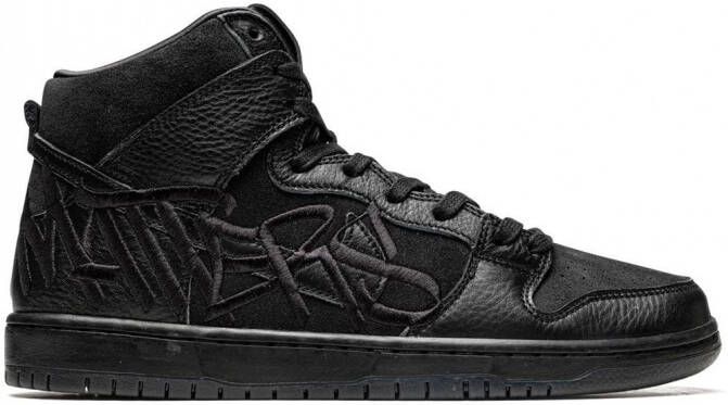 Nike x FAUST SB Dunk High sneakers Zwart