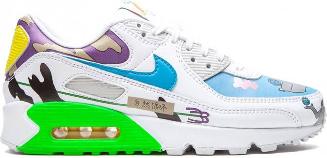 Nike "Flyleather Air Max 90 QS Ruohan Wang low-top sneakers" Wit