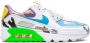 Nike "Flyleather Air Max 90 QS Ruohan Wang low top sneakers" rubber Polyester polyurethaan leer 10.5 Wit - Thumbnail 1