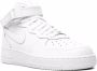 Nike Kids "Air Force 1 Mid Triple White sneakers" Wit - Thumbnail 1