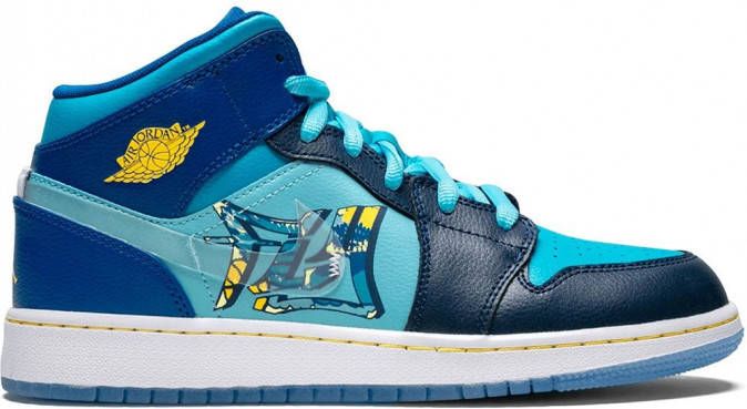 Jordan Kids Air Jordan 1 Mid sneakers Blauw