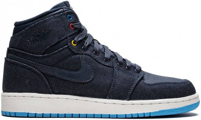 Jordan Kids Air Jordan 1 Retro high-top sneakers Blauw