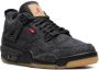 Jordan Kids Air Jordan 4 RTR Levis NRG BG sneakers Zwart - Thumbnail 1