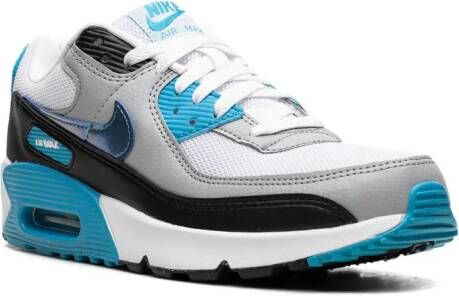 Nike Kids Air Max 90 "Blue Lightning Metallic" sneakers Wit