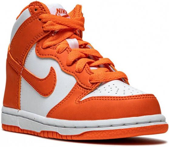 Nike Kids Dunk High Syracuse leren sneakers Oranje