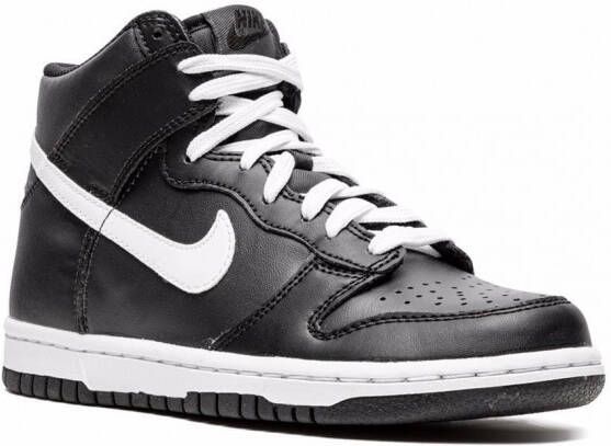 Nike Kids Dunk high-top sneakers Zwart