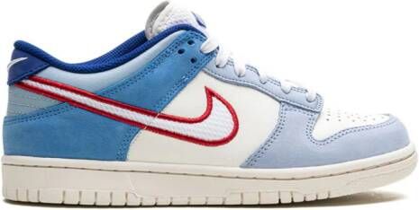 Nike Kids Dunk Low "Armory Blue Red Mesh" sneakers Blauw