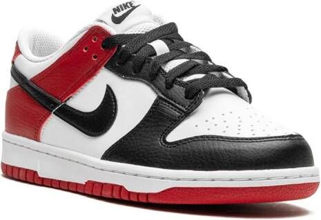 Nike Kids Dunk Low "Black Toe" sneakers Wit