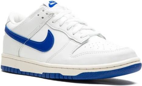 Nike Kids "Dunk Low Summit White Hyper Royal sneakers" Wit