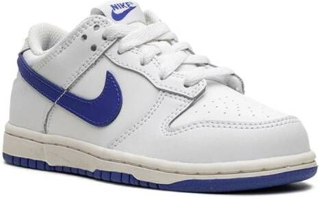 Nike Kids "Dunk Low Summit White Hyper Royal sneakers" Wit