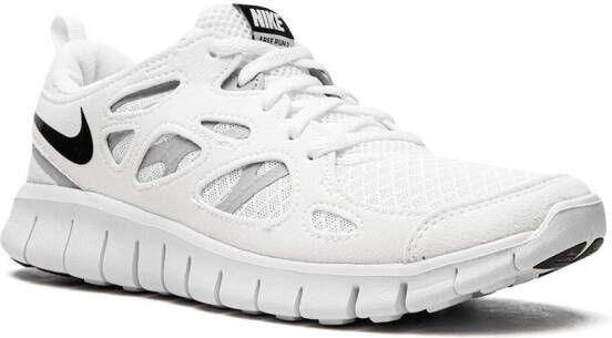 Nike Kids Free Run 2 low-top sneakers Wit