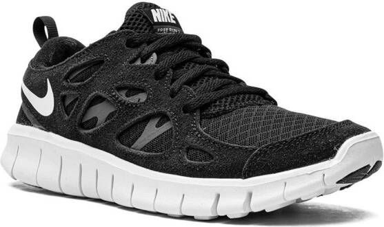 Nike Kids Free Run 2 low-top sneakers Zwart