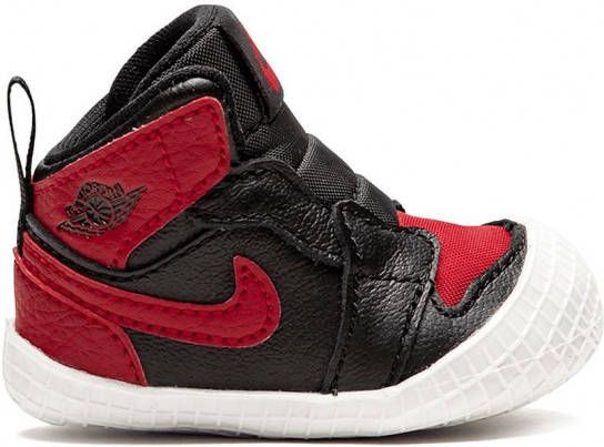 Jordan Kids Jordan 1 Crib bootie sneakers Zwart