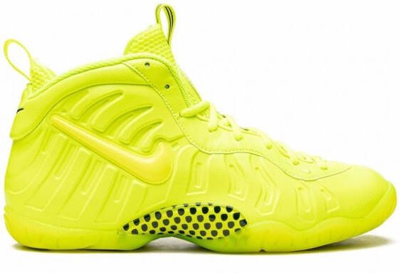 Nike Kids Little Posite Pro high-top sneakers Geel