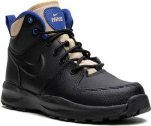 Nike Kids "Manoa leren Triple Black laarzen" Zwart