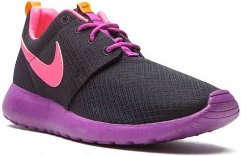 Nike Kids Roshe Run low-top sneakers Zwart