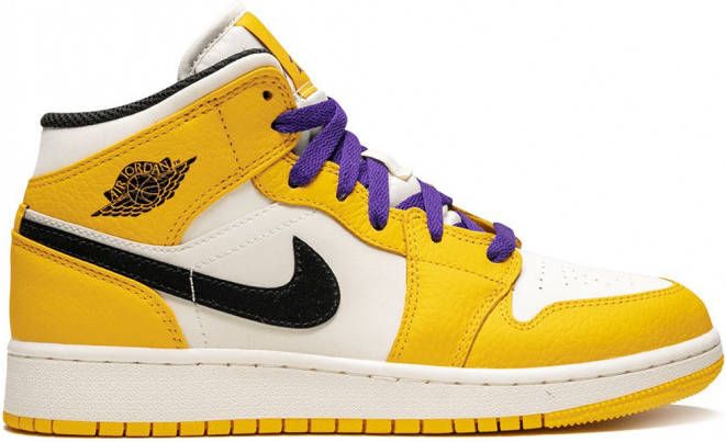 Jordan Kids TEEN Air Jordan 1 Retro Mid SE sneakers Geel