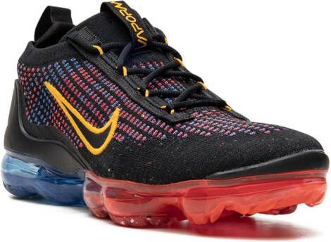 Nike Kids "VaporMax 2021 FN NN Black Photo Blue Crimson Gold sneakers" Zwart