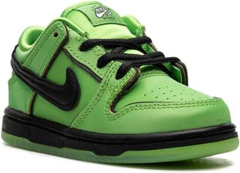 Nike Kids x Powerpuff Girls SB Dunk Low "Buttercup" sneakers Groen