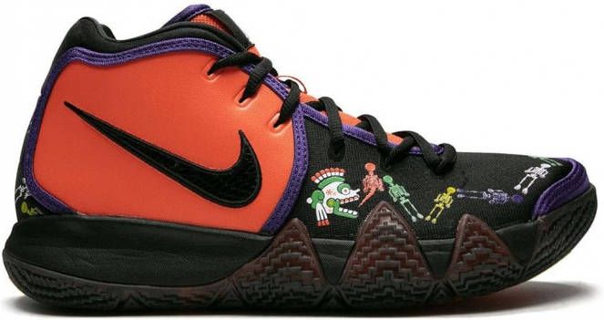 Nike Kyrie 4 Dotd Tv PE 1 sneakers leer nylon rubber 8.5 Oranje