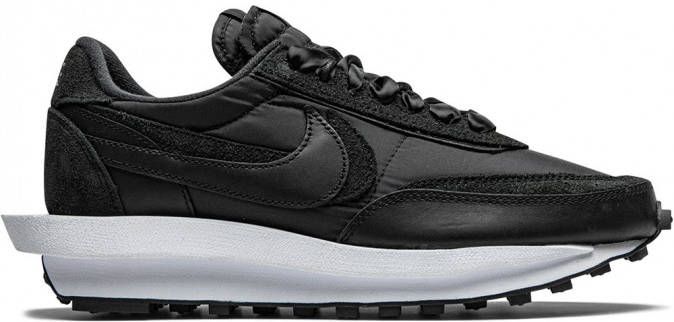 Nike "LDWaffle Black Nylon sneakers" Zwart