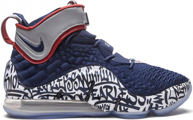 Nike LeBron 17 FP 'Graffiti Remix' sneakers Blauw