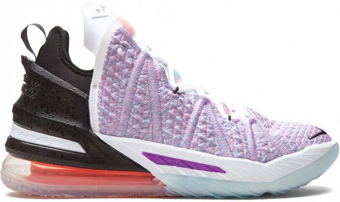 Nike LeBron 18 high-top sneakers Roze
