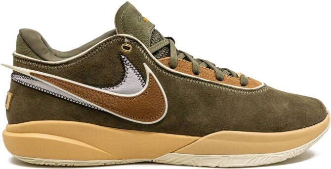 Nike "LeBron 20 Olive Green sneakers" Groen